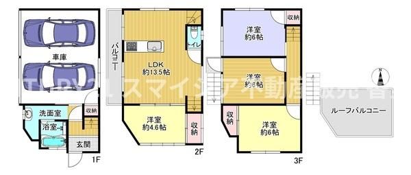 4LDK Steel-Frame House for Sale in Neyagawa City, Osaka - Thumbnail 2