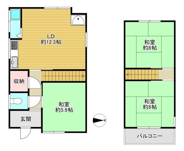 4LDK Wooden House for Sale in Daito City, Osaka - Thumbnail 2