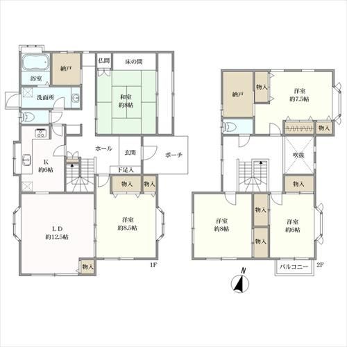 5LDK Detached House for Sale in Inagawa, Hyogo - 162.3 sqm - Thumbnail 3