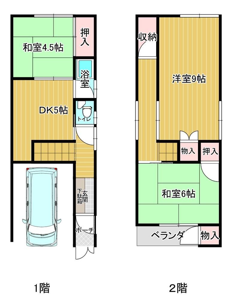 3DK Wooden House for Sale in Higashiosaka, Osaka - 1080万 Yen - Thumbnail 2