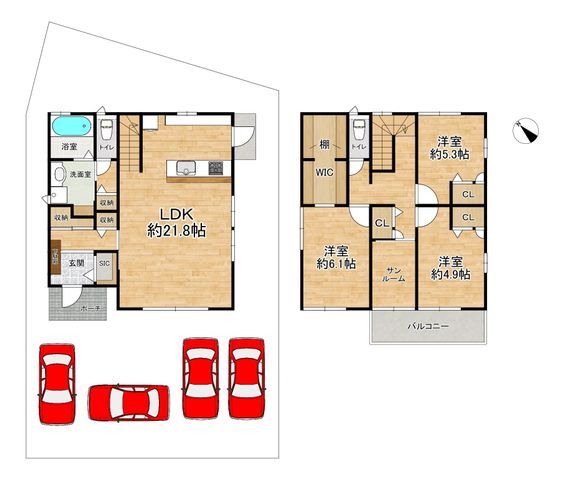 4LDK Detached House in Kizugawa City, Kyoto - 107.94 sqm - Thumbnail 4