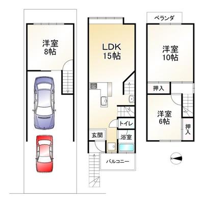 3LDK Used Detached House in Yamashina, Kyoto City – 98.37m² — Floorplan, Yamashina, Kyoto