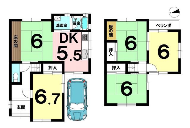 5DK Detached House for Sale in Nagaokakyo, Kyoto - Thumbnail 2