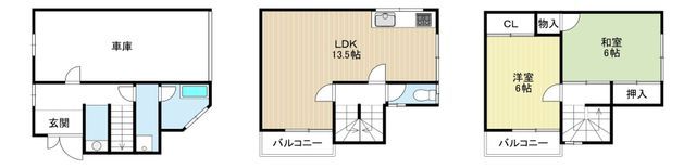 2LDK Wooden House for Sale in Osaka's Nishiyodogawa Ward - Main Image