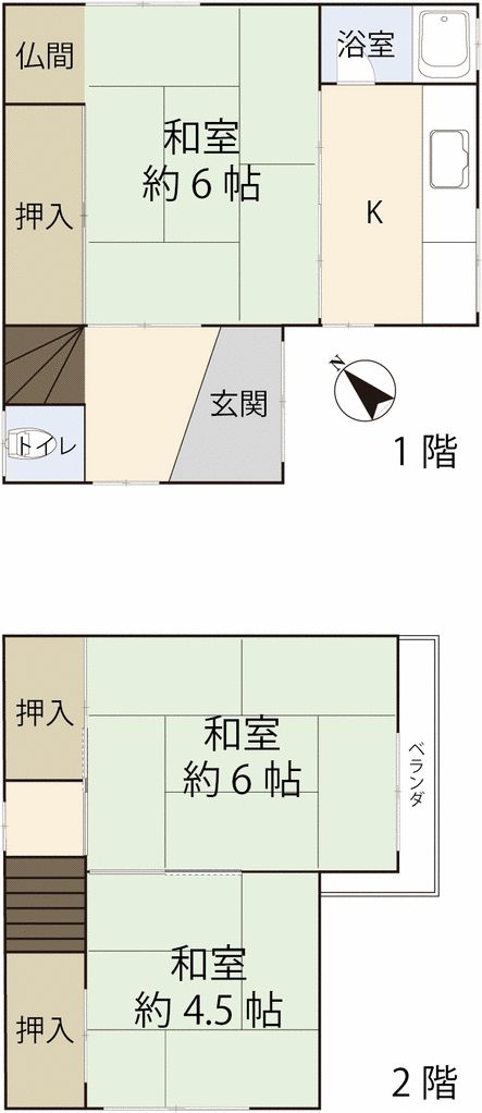 3K Detached House for Sale in Yawata, Osaka - 380万円 - Thumbnail 2