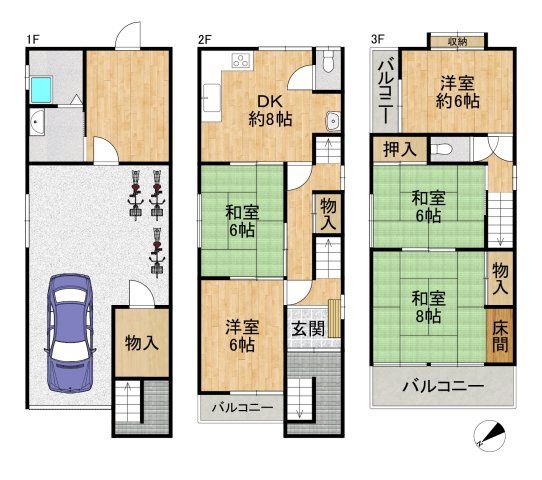5DK House for Sale in Minato-ku, Osaka - 138 sqm - Thumbnail 2