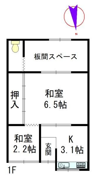 1921 Wooden 2K House in Osaka Kita Ward Near Tenjimbashisuji - Thumbnail 2