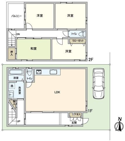 4LDK Detached House for Sale in Osaka Kita Ward, Near Tenjimbashisuji - Thumbnail 3