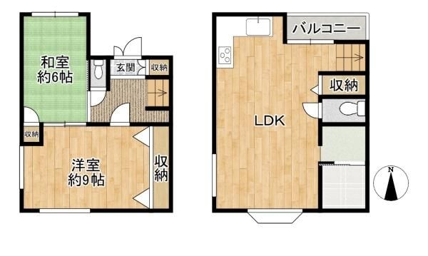 2LDK Wooden House for Sale near Kawauchi Hanazono Station, Higashiosaka - Thumbnail 2