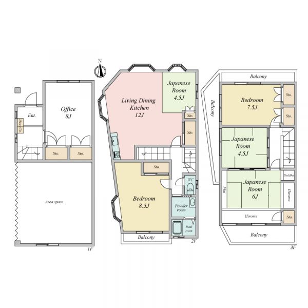 5LDK Steel House for Sale in Yodogawa, Osaka - Thumbnail 3