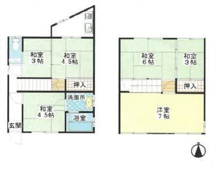 Vacant 3DK House Near Kii-Ogura Station in Wakayama - Thumbnail 2