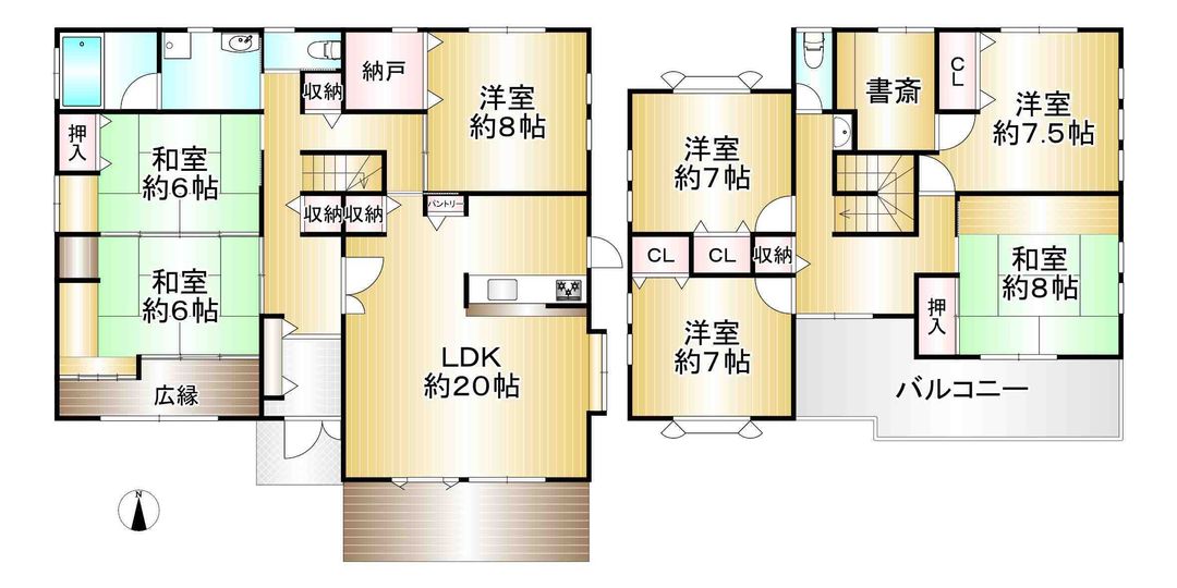 7SLDK Family Home Near Shitomi Station, Kashihara, Nara - Thumbnail 3