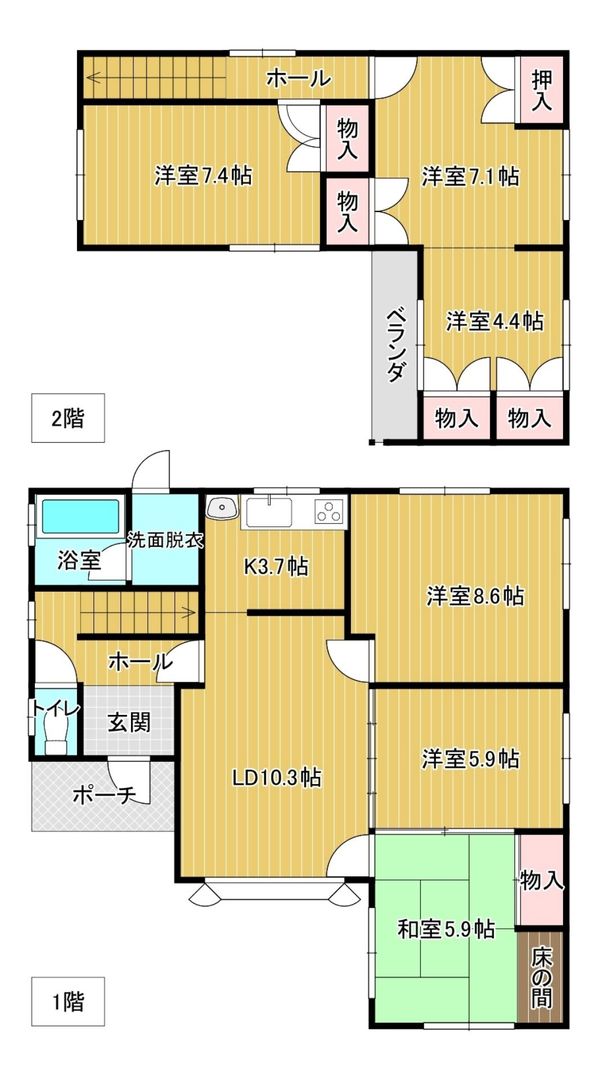 6LDK House for Sale in Kitami, Hokkaido with Large Garden - Thumbnail 2