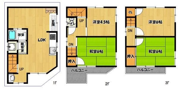 4LDK Steel Frame House for Sale in Higashiosaka, Osaka - Thumbnail 3