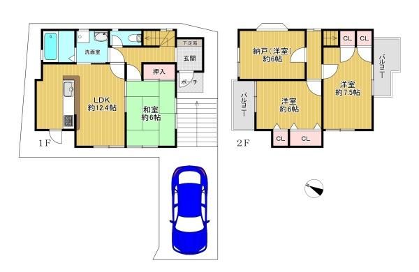 3SLDK Detached House for Sale in Kashiwara City, Osaka - Thumbnail 3