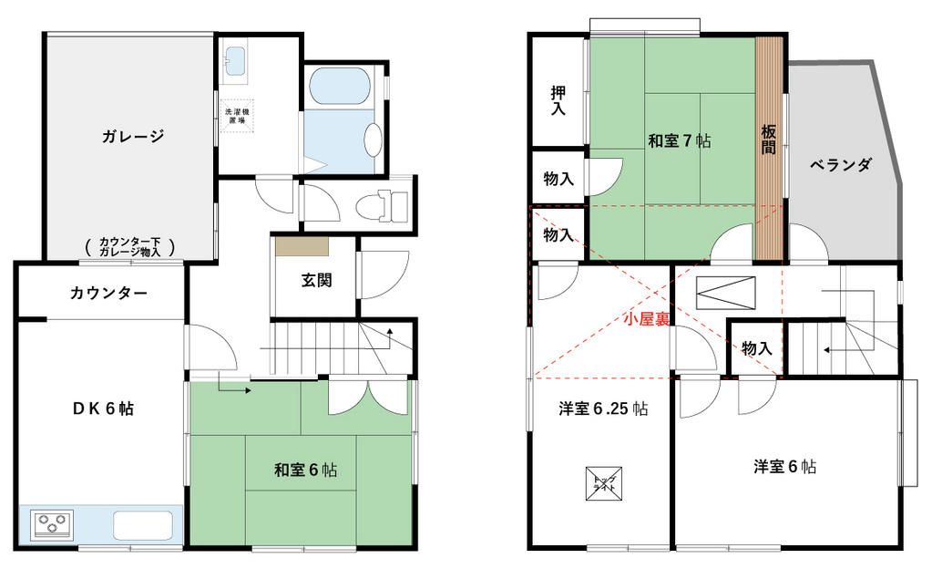 4DK Corner Lot Wooden House for Sale in Fujiidera, Osaka - Thumbnail 2