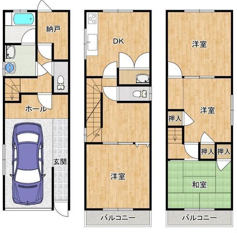 4DK House for Sale in Moriguchi, Osaka - 96 sqm - Thumbnail 2