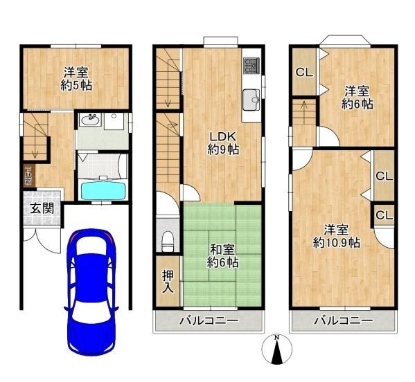 4LDK Detached House for Sale in Higashiosaka, Osaka - Thumbnail 2