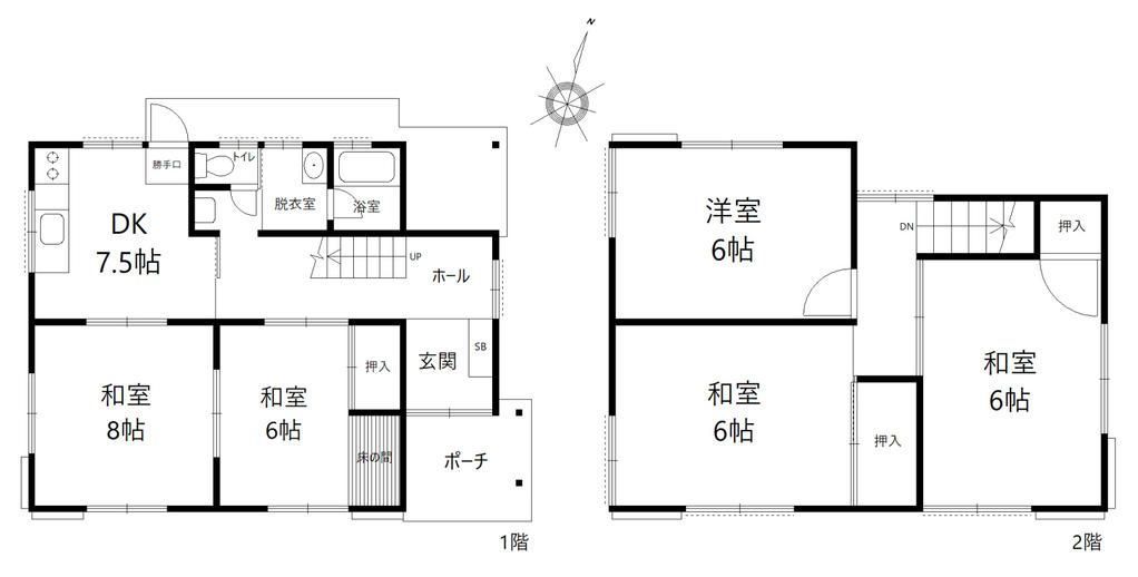5DK Detached House for Sale in Himeji, Hyogo - 940万円 - Thumbnail 3