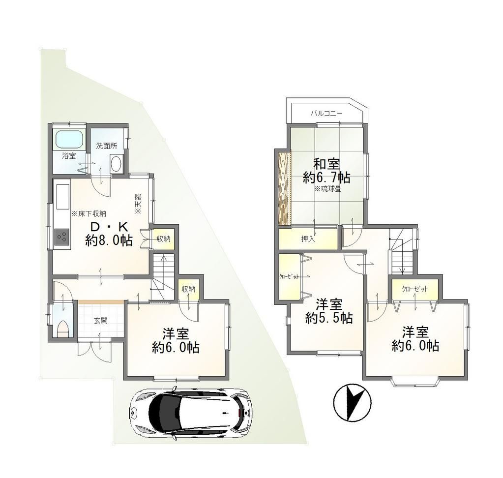 4DK Detached House for Sale in Kashiwara, Osaka - 78.8m² - Thumbnail 4