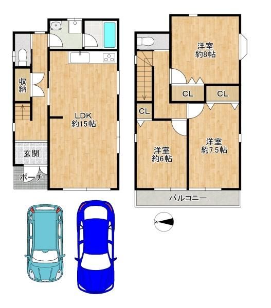 Renovated 3LDK House for Sale in Higashiosaka, Osaka - Thumbnail 2