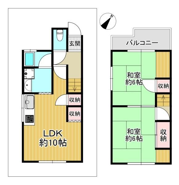 2LDK Investment House for Sale in Higashiosaka, Osaka - Thumbnail 3