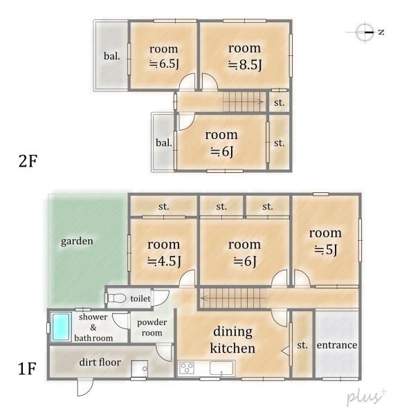 6DK House for Sale in Ukyo-ku, Kyoto - 59.5 sqm - Thumbnail 4