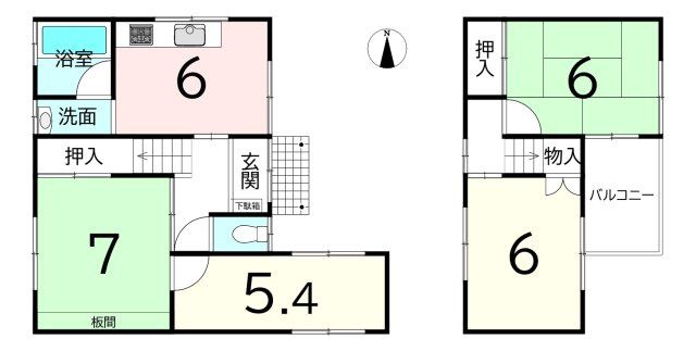 4DK Terraced House for Sale in Yamatotakada City, Nara - Main Image