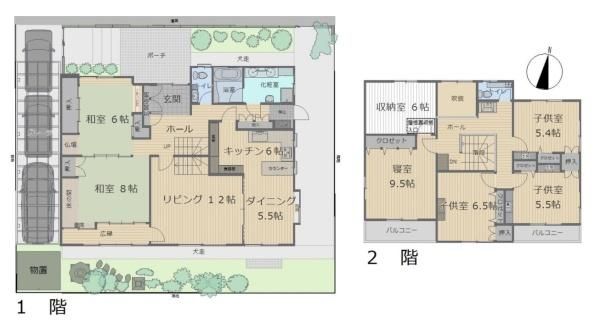 6SLDK Detached House for Sale in Kashihara, Nara - 204 sqm - Thumbnail 2