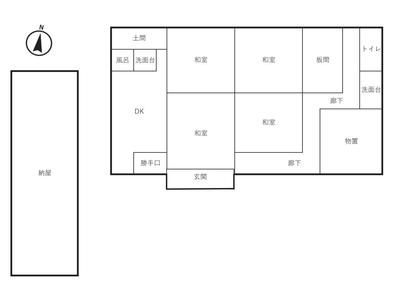 [Property No. 221] Property in Nishikoen (4DK) Large site with barn and field Enjoy a leisurely life while listening to the babbling of a stream! – Aso City Empty House Bank — Image 1, Aso, Kumamoto