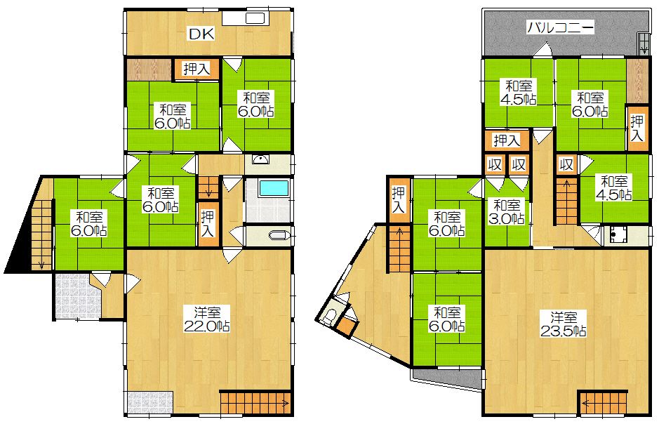 12DK Detached House for Sale on 49 Tsubo Land in Kadoma, Osaka - Thumbnail 2