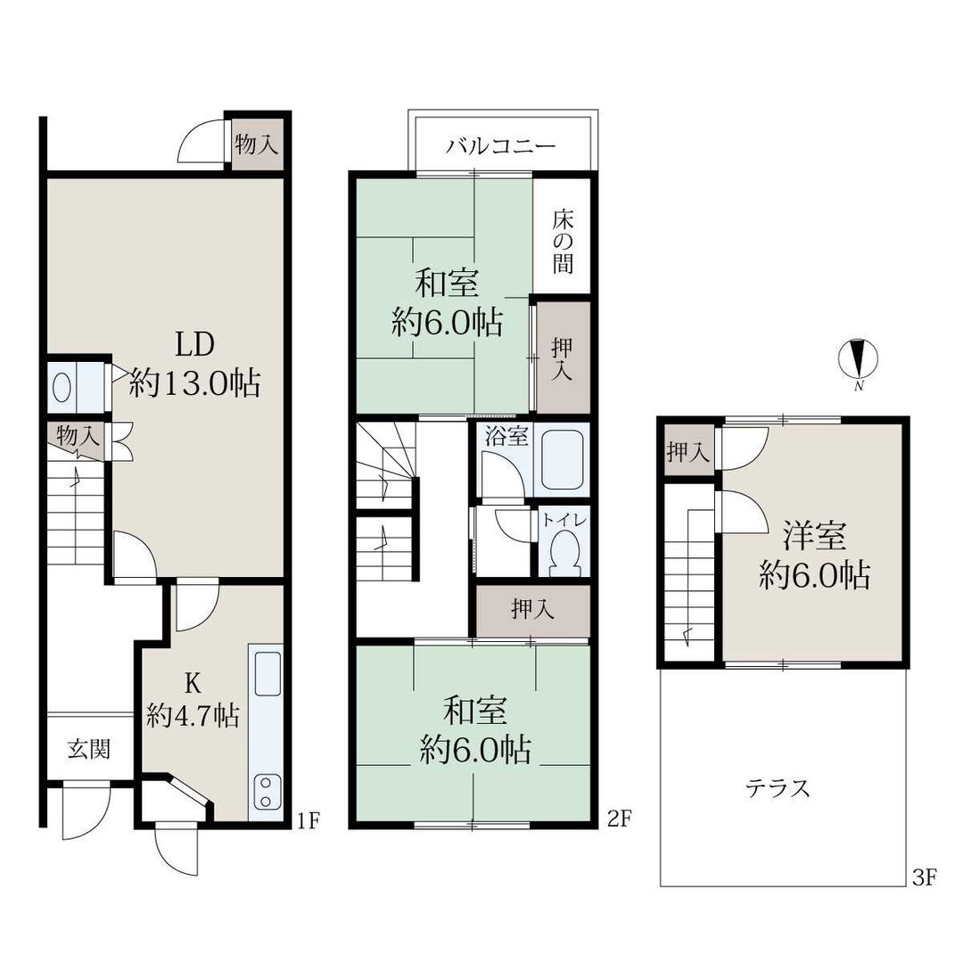 3LDK RC Townhouse in Fushimi-ku, Kyoto for Sale - Thumbnail 4