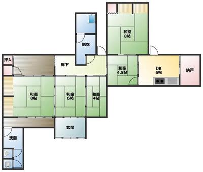 684 Close to the sea, single-story house with warehouse/Mitoyo City — Image 1, Mitoyo, Kagawa