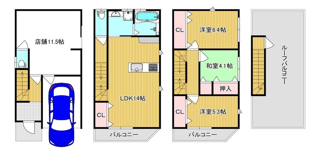 3SLDK Shop House for Sale in Suminoe-ku, Osaka - Thumbnail 3
