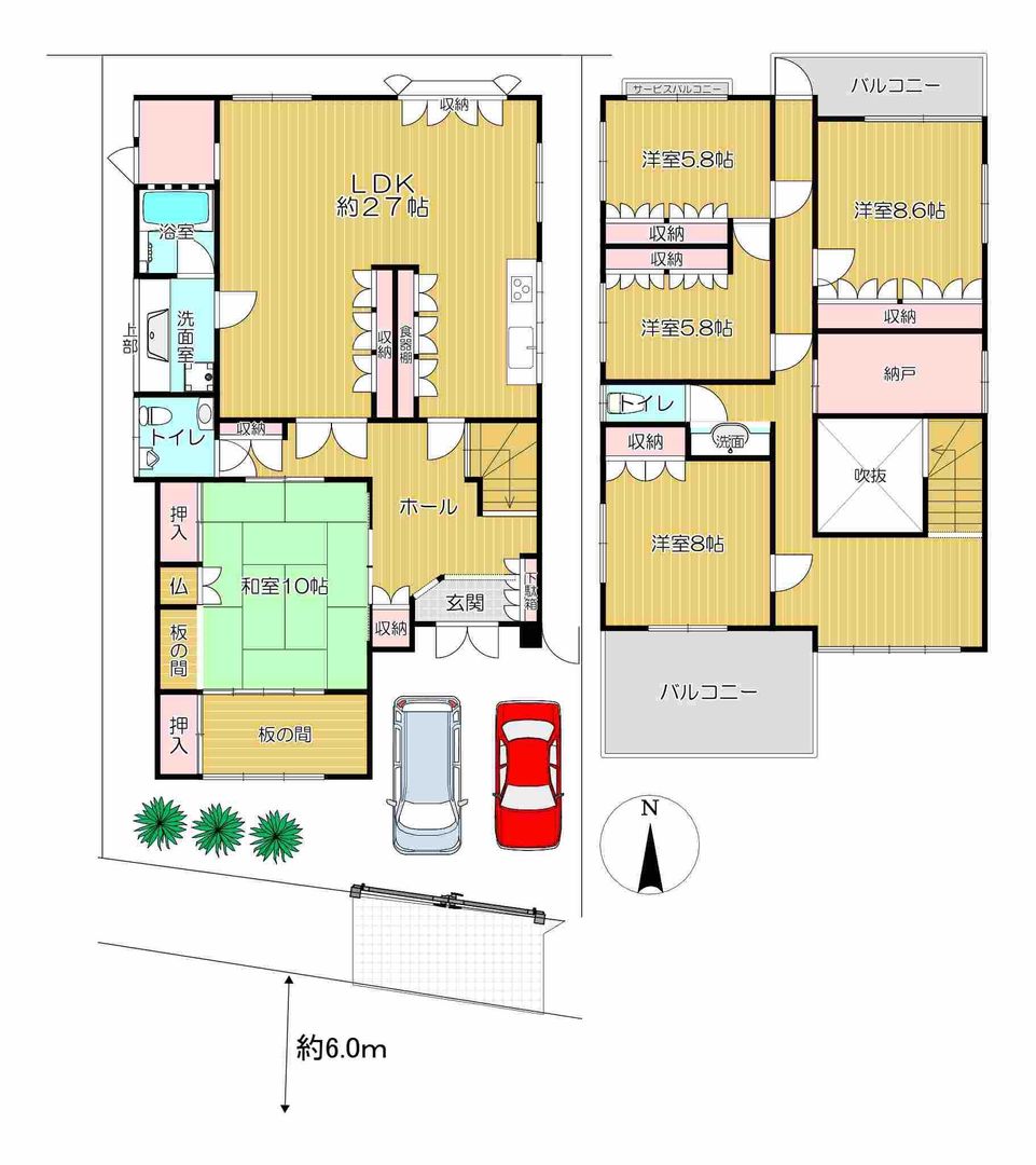 5SLDK Detached House for Sale near Takayasuyama Station, Yawashi - Thumbnail 4