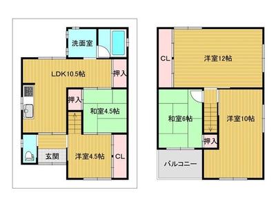 5LDK Used House for Sale in Higashiosaka, Osaka — Floorplan, Higashiosaka, Osaka