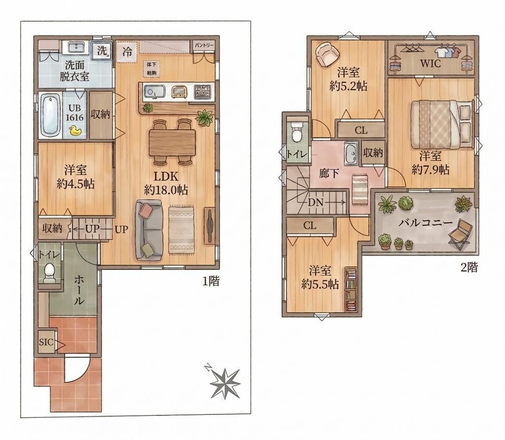 Modern 4LDK House in Akashi, Hyogo | 2021 Build with Parking - Thumbnail 4