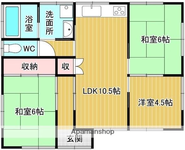 2LDK Rental House in Mitake-cho, Miyazaki - 68.93 sqm - Thumbnail 4