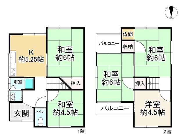 5K House for Sale in Daito City, Osaka - 6800000 Yen - Thumbnail 2