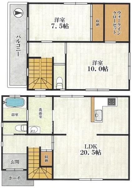 2SLDK Used House for Sale in Wakayama City, 109.14 sqm - Thumbnail 2