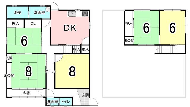 Used RC House in Kanaya, Wakayama City - 5DK, 123 sqm - Thumbnail 2