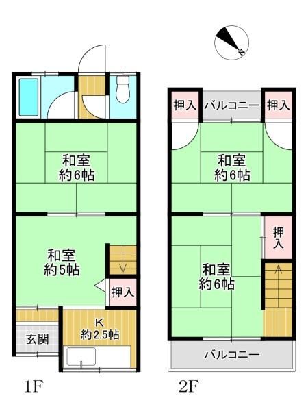 Used Terrace House in Kadoma City - 4K, 46.58 sqm - Thumbnail 3