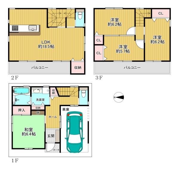 4LDK House for Sale in Ikuno-ku, Osaka - 106.65 sqm - Thumbnail 2