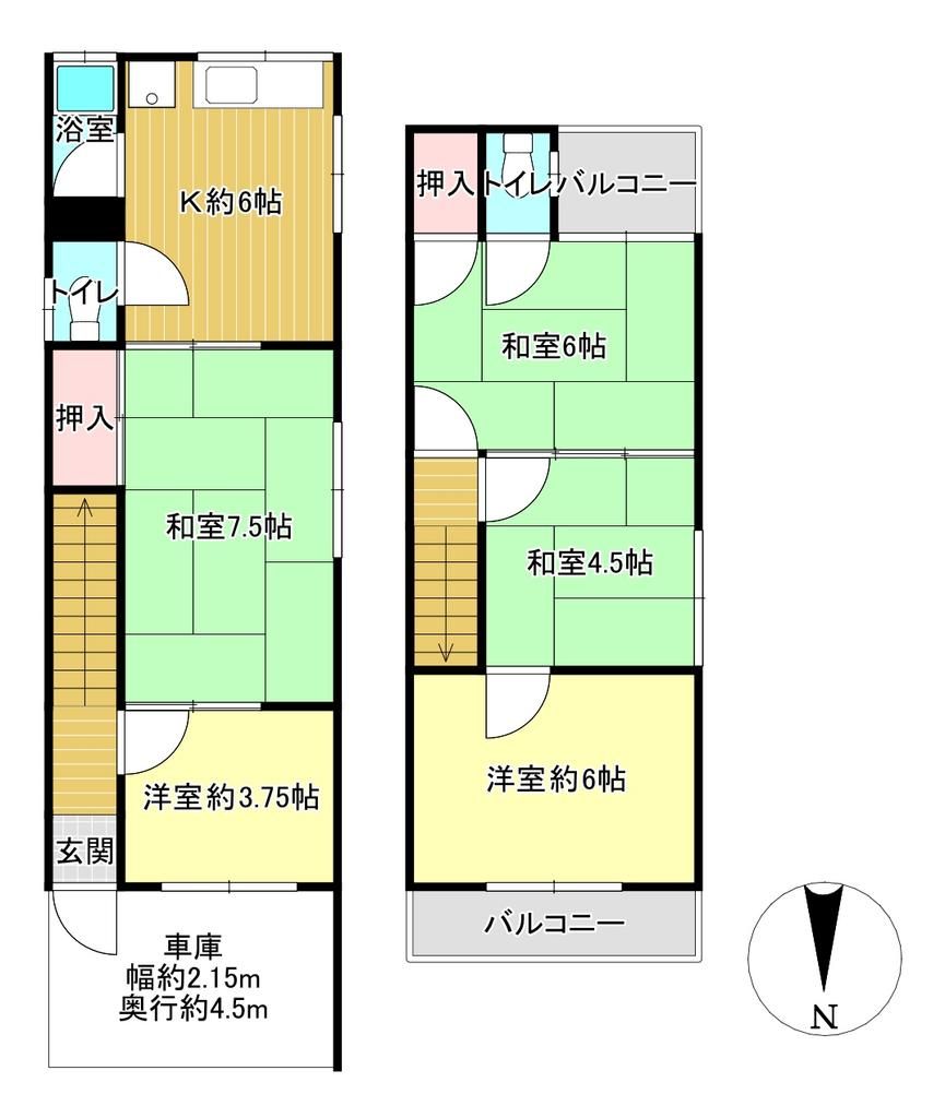 5DK Detached House for Sale near Kawahoriguchi Station, Osaka - Thumbnail 3