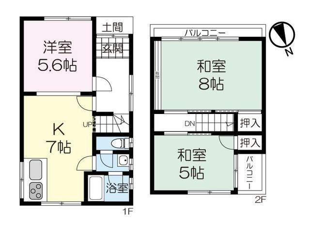 3DK House for Sale in Hirakata, Osaka - 60.9 sqm - Thumbnail 4