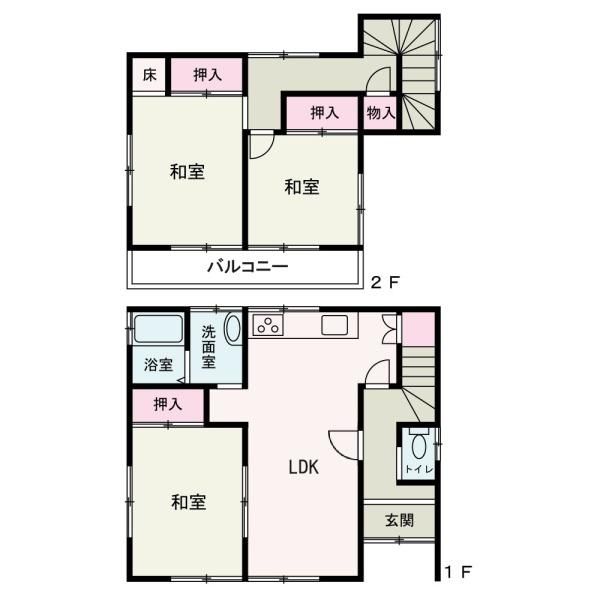 3DK Detached House in Wakayama City - 81.22 sqm - Thumbnail 3