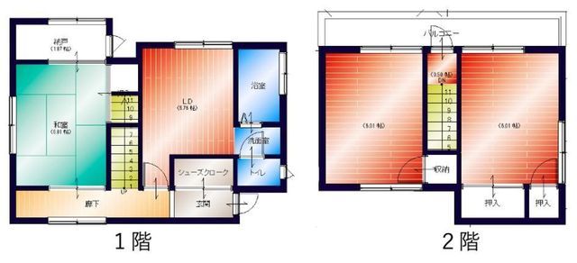 3DK Wooden House for Sale in Higashiosaka, Osaka - 6.4M Yen - Thumbnail 3