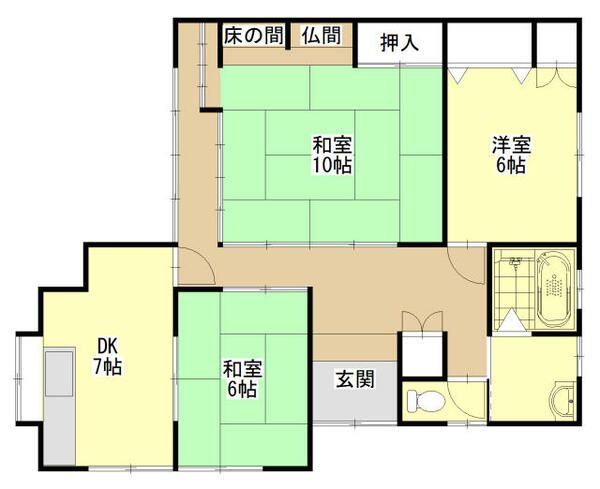 3DK Detached House for Rent in Kusu Town, Oita - Thumbnail 2