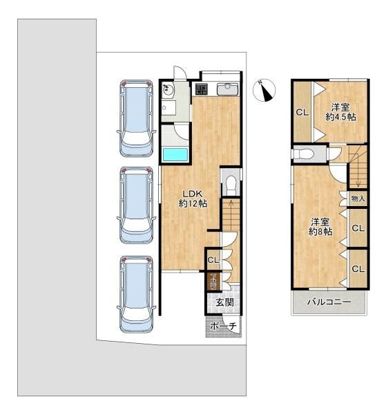 Renovated 2LDK Corner House with 3-Car Parking in Higashiosaka - Thumbnail 4