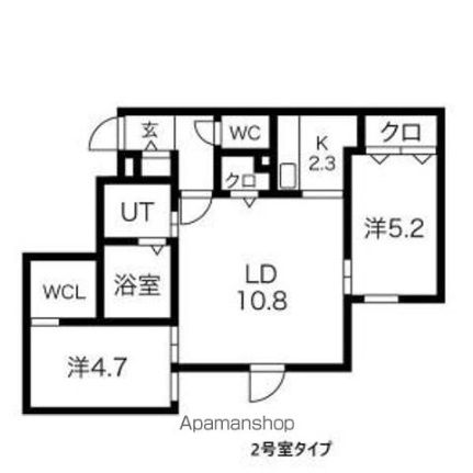 2LDK Apartment for Rent in Chuo Ward, Sapporo, Hokkaido - Main Image
